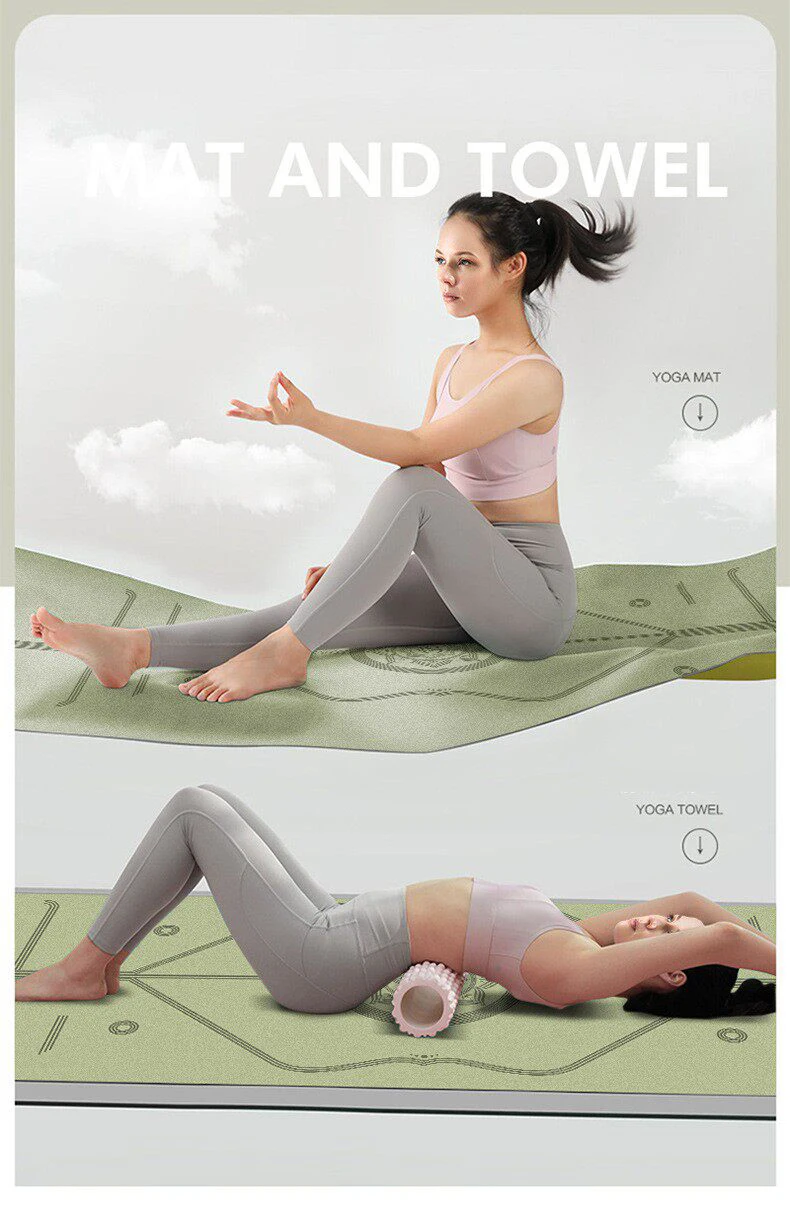 Frosted Foldable Rubber Travel Yoga Mat For Women Portable Ultra-Thin Yoga Blanket Non Slip Comfortable Yoga Mat 2026 New