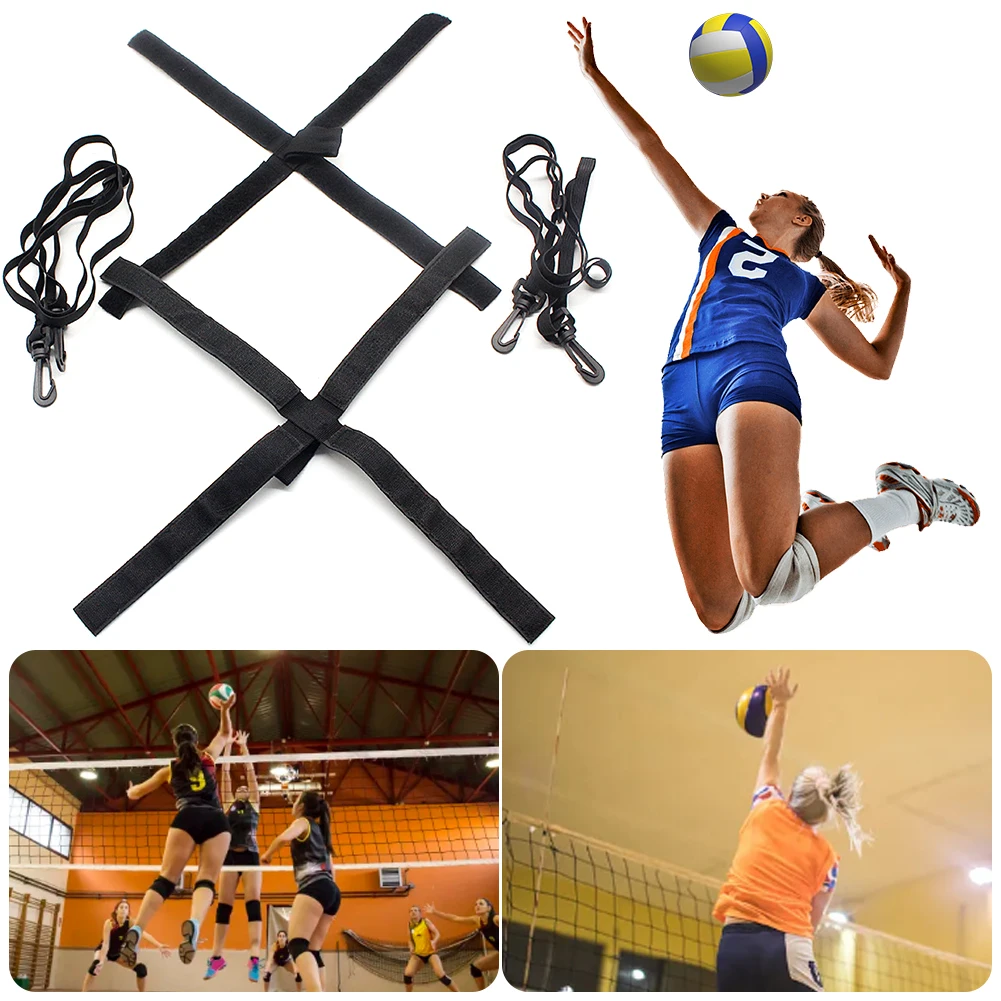 

Adjustable Volleyball Practice Equipment Improve Arm Swing Mechanics Spiking Power Solo Serve Trainer Volleyball Attack Trainer