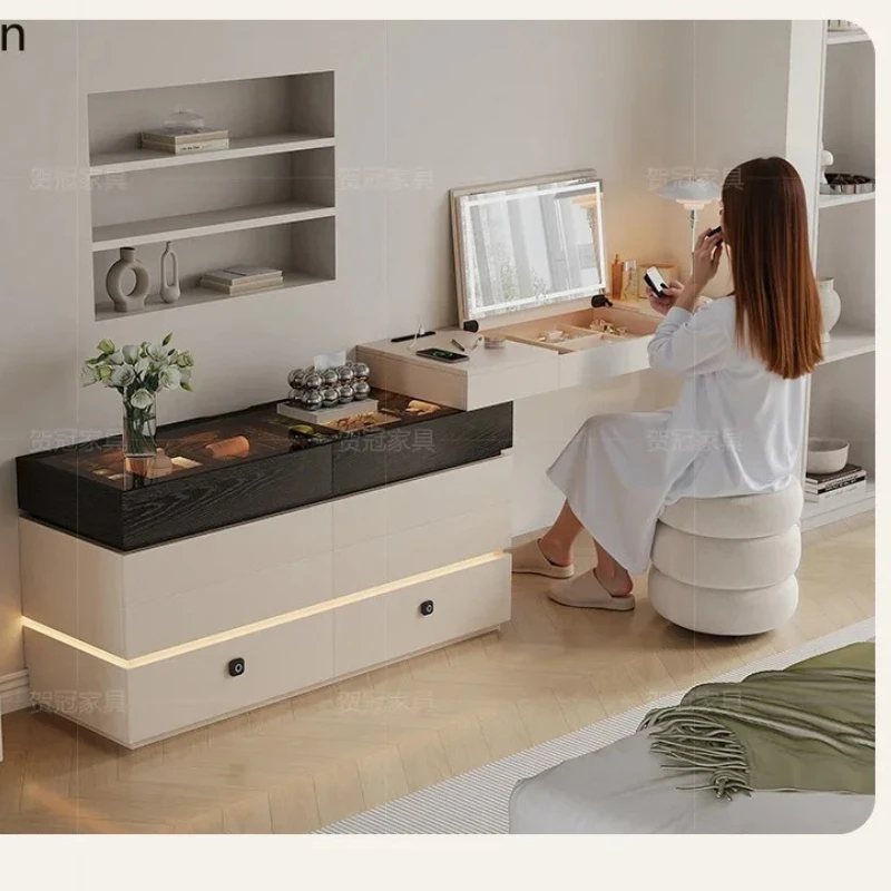YY-Makeup Table Multifunctional Dressing Table Computer Desk Storage Cabinet Integrated Drawer
