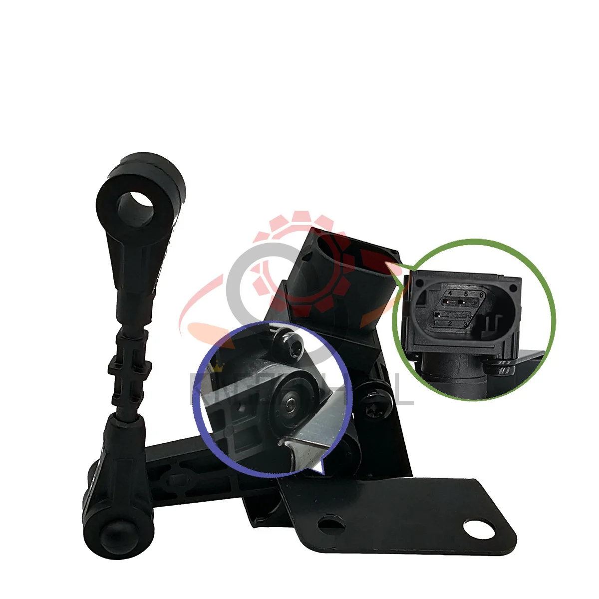LR024218 Air Suspension Body Height Level Sensor Compatible With Land Rover Evoque L538 Discovery Sport 2012-2018