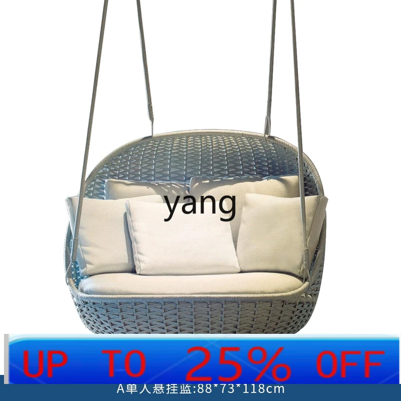 LTT Outdoor Courtyard Swing Hanging Chair Villa Balcony Leisure Lazy Sofa Recliner