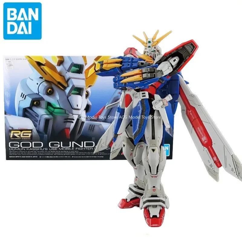 

В наличии Bandai RG God Gundam 1/144 мобильный истребитель G Gundam 14 см аниме оригинальная экшн-фигурка модели игрушки