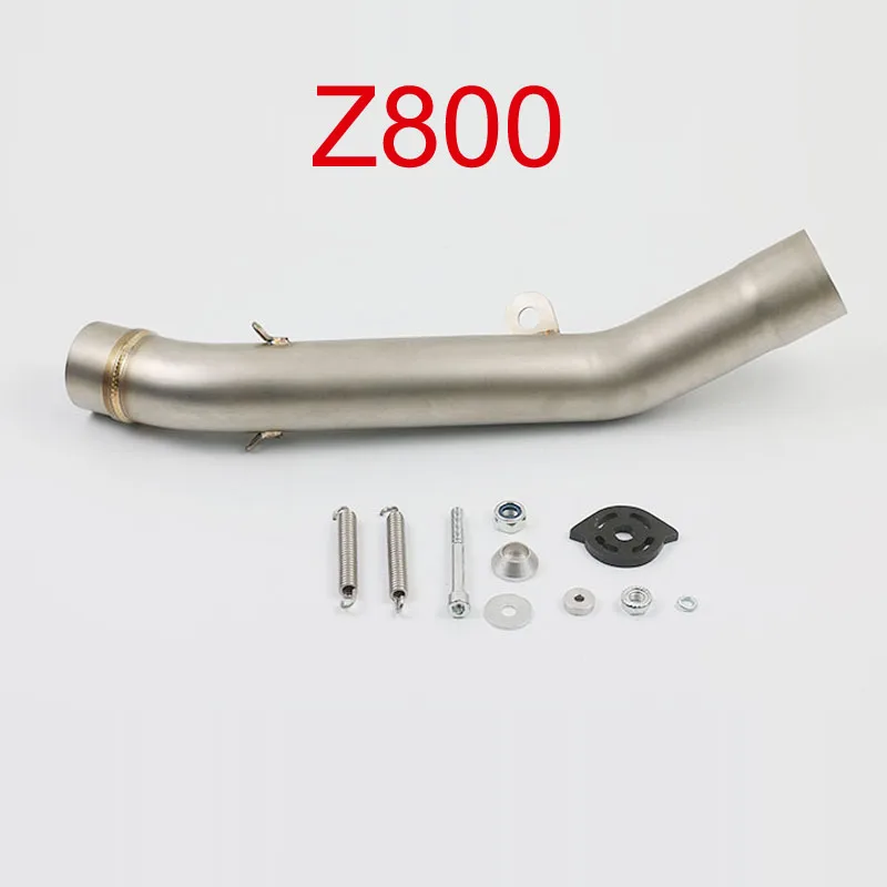 Z750 Z800 Motorcycle Exhaust Muffler 51mm Link Middle Tube Connect Pipe For KAWASAKI Z750 2004 - 2008 Z800 2013 - 2016 Year