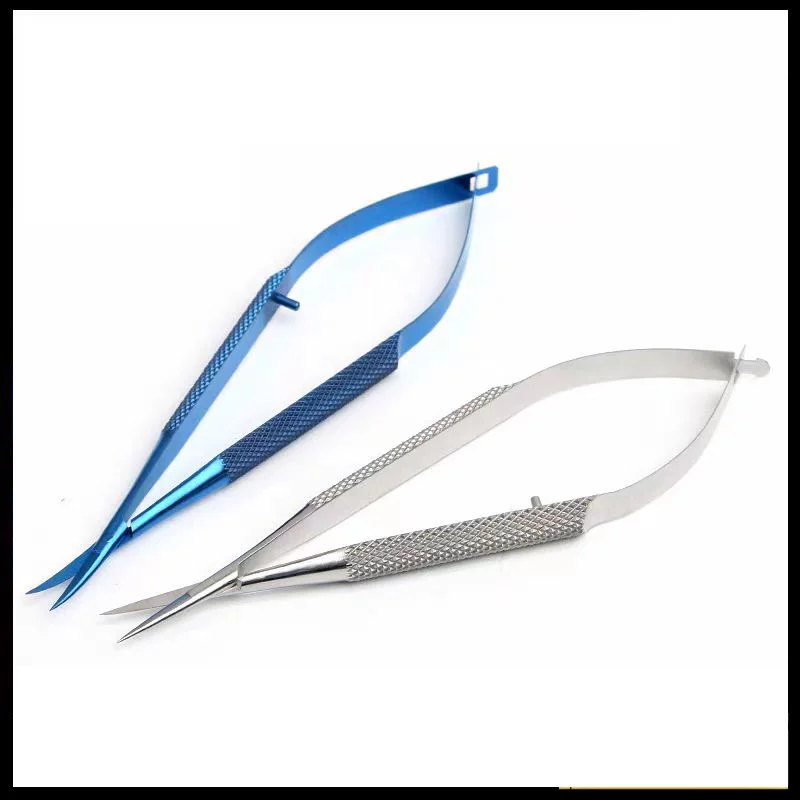 Eye Fine Corneal Scissors Open Canthus Surgical Microsurgical Scissors Titanium Alloy Venus Straight Curved Scissors