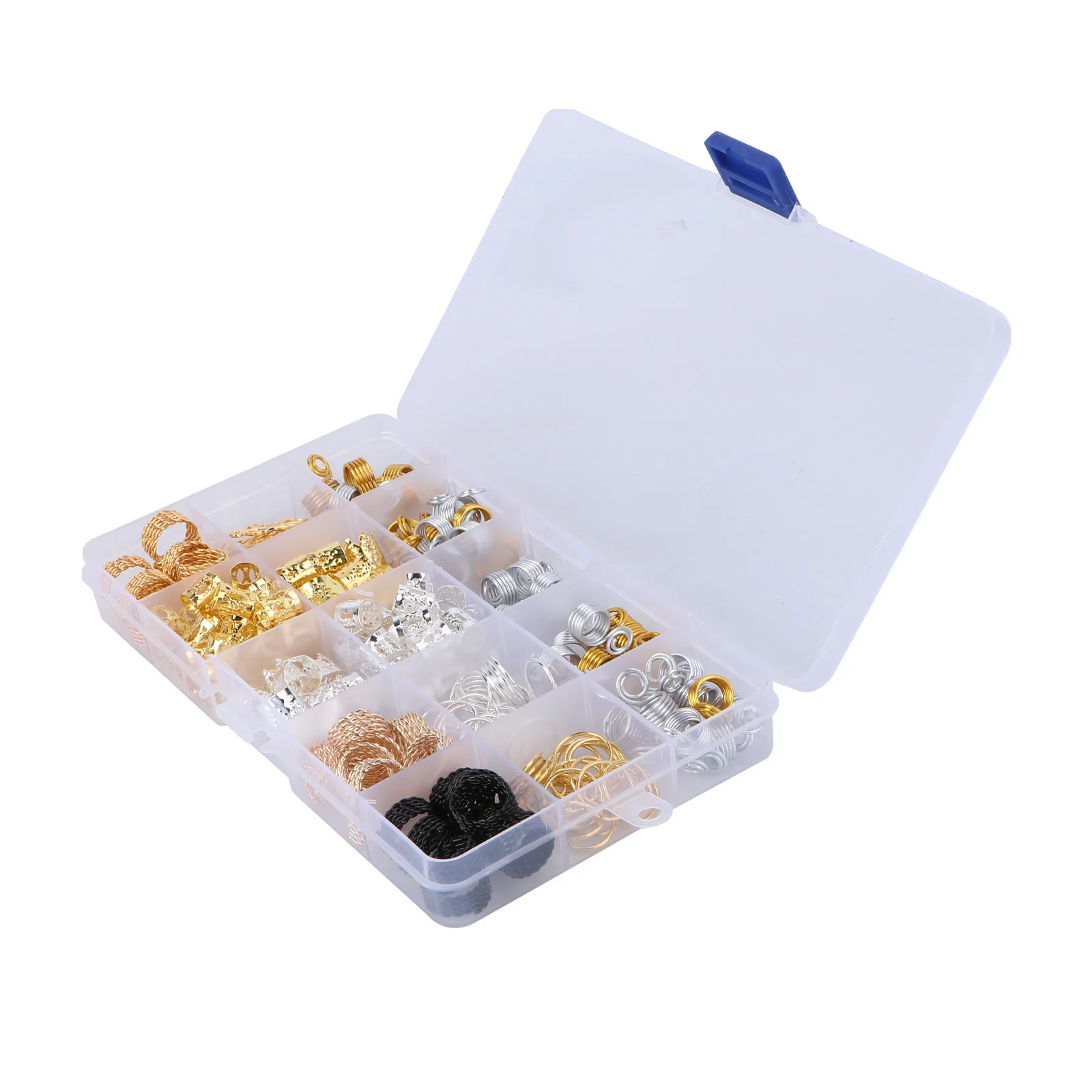 

Набор металлических манжет для дредов разных форм, прочные аксессуары для плетения волос, филигранные трубки, украшение для волос для вечеринки