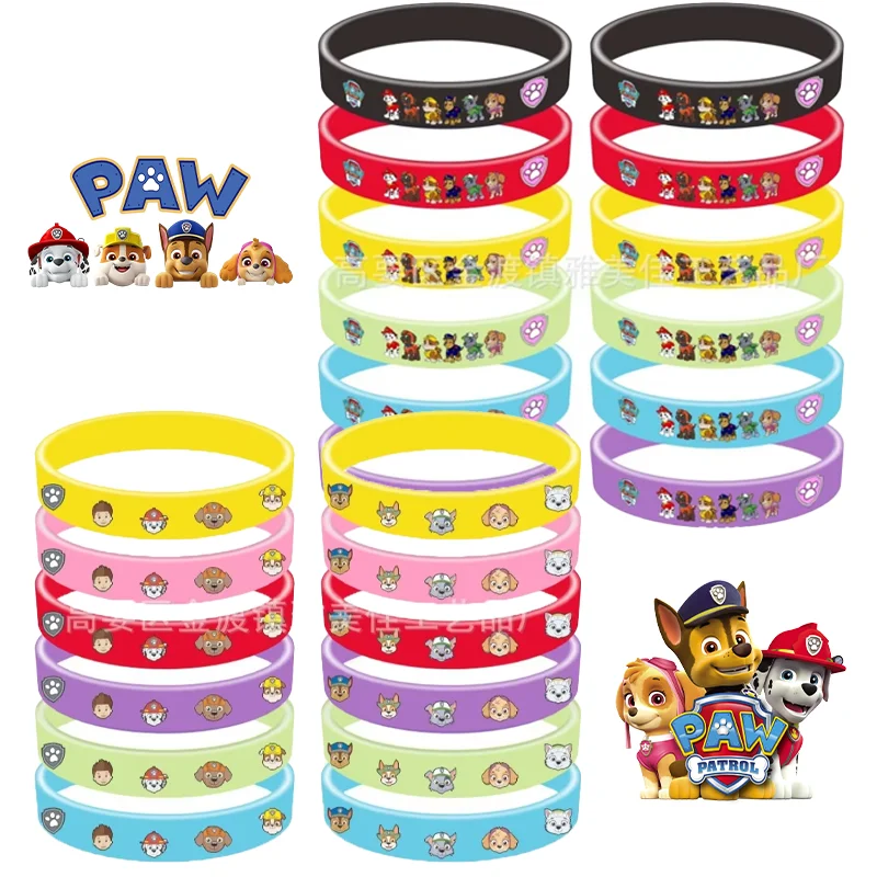 باو باترولز سوار سكاي تشيس أرقام الاطفال الكرتون سوار معصم من السيليكون أساور حفلة عيد ميلاد هدية تأثيري اكسسوارات الصبي #2