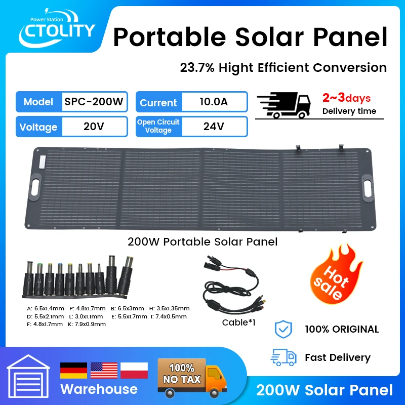 200W Flexible ETFE nuevo Panel Solar rígido plegable 12V a 24V monocristalino para Camping IP68 impermeable envío en almacén de la UE