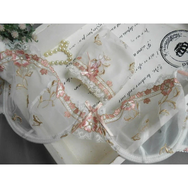 BANERDANNI หรูหราชุดชั้นใน Bra บาง Underwire ไขมันมม.หน้าอกขนาดใหญ่ Ultra Thin Anti-sag ฤดูร้อนแสดงขนาดเล็กโปร่งใสหญิง