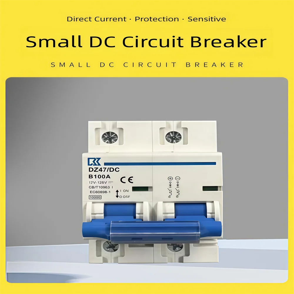 

2P DC Mini Circuit Breaker DZ47 Overload Protection Switch 80A 100A 125A 150A 200A 250A Available Protector Electric Vehicle