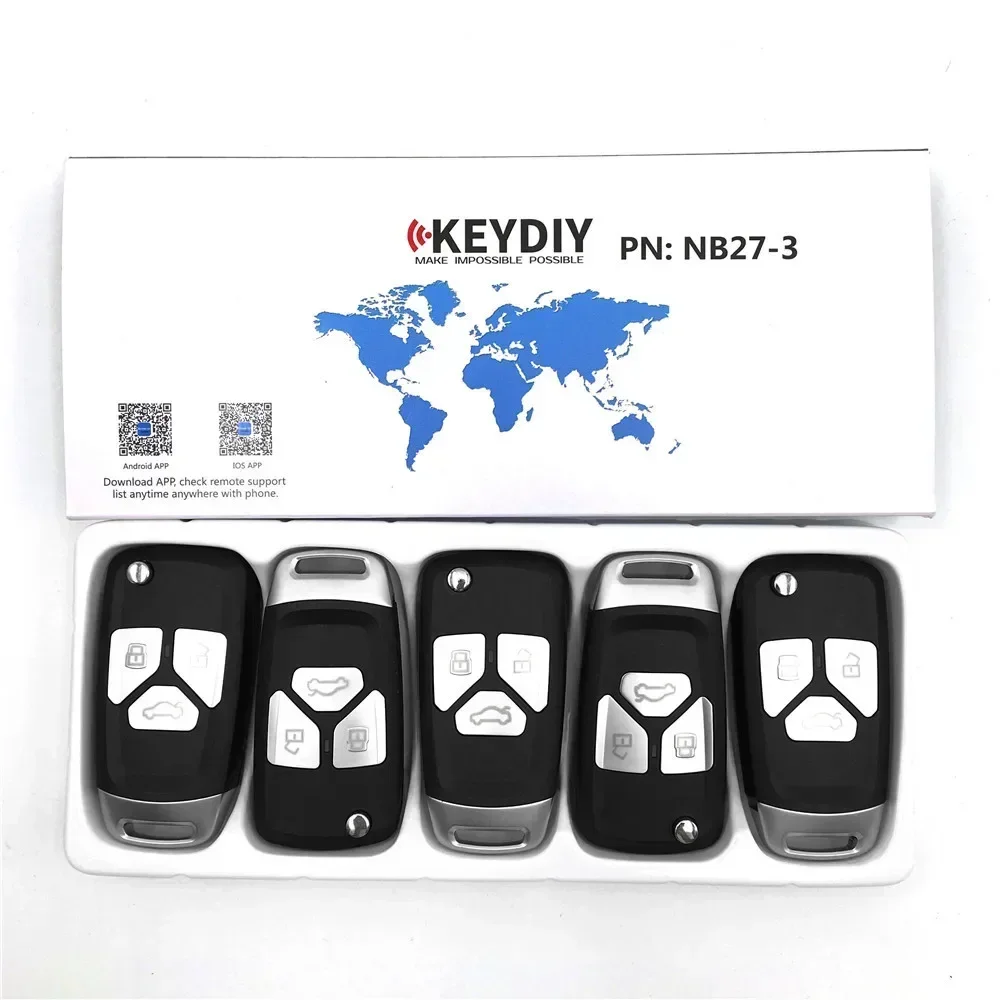10 pz KEYDIY KD B27 chiave remota per KD900/MINI KD/URG200 programmatore di chiavi serie B 3/4 pulsanti chiave remota universale multifunzionale