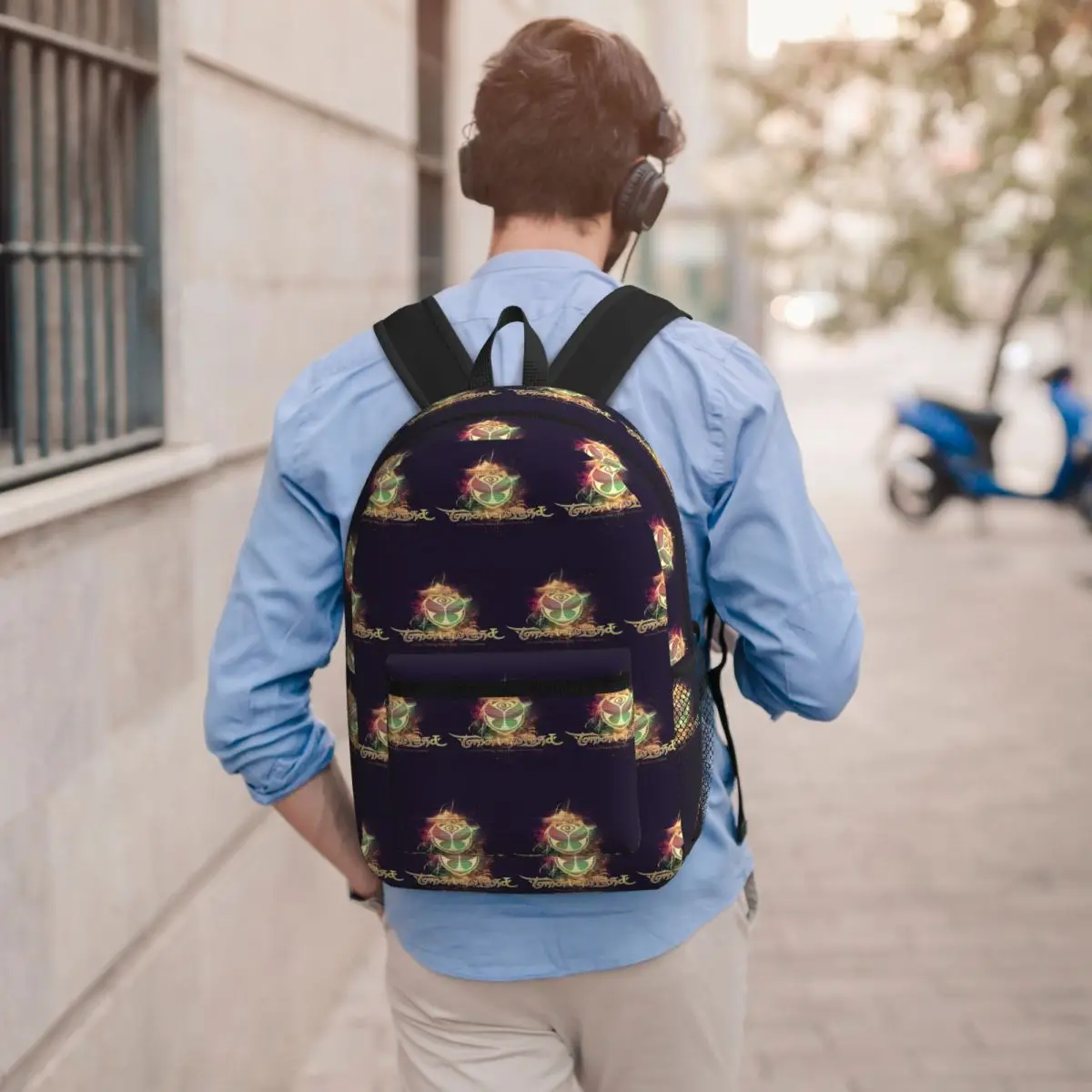 Tomorrowland Belgian Electronic Dance Music Festival Student Backpack School Bag Hiking Travel Daypack Bookbag Shoulder Bags