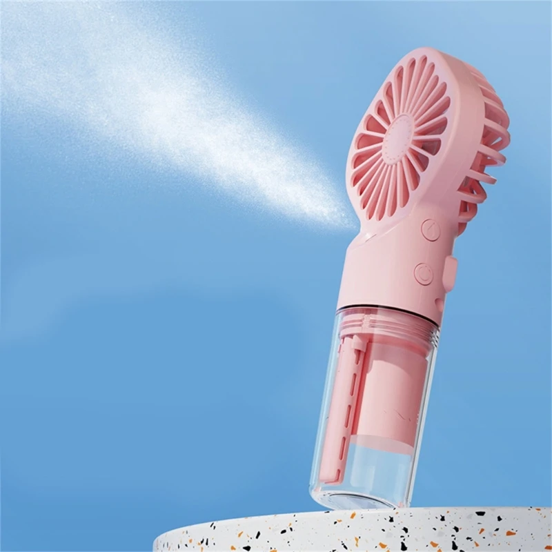 Portable Handheld Misting Fan Low Noise Water  Mist Fan Quiet Cooling Fan Mini Pocket Fan for Indoor Outdoor Dropshipping