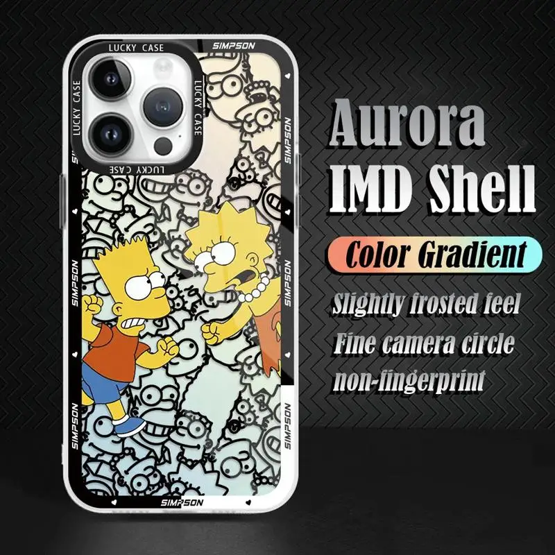 Funny Cartoon Homer Simpson Family Phone Case for Xiaomi Redmi Note 11 12Pro 12 12C 9A 9 12C Note 11 8 9 11Pro 9T Soft Cover TPU