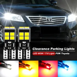 2x For Toyota Camry 1996-2011 2010 2009 2008 2007 2006 2005 2004 T10 W5W LED Clearance Side Marker Parking Lights Bulbs CANbus