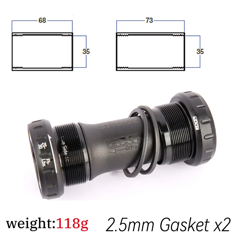 SRAM XR GXP Bottom Bracket BSA 68/73mm Screw MTB & Road Bicycle Central Movement Black Bike Part Accessories