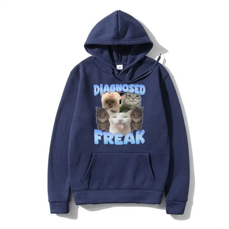 Funny Watermelon Cat Meme Graphic Print Hoodies Men Women Clothes Fashion Oversized Hooded Sweatshirt Streetwear Fleece Pullover