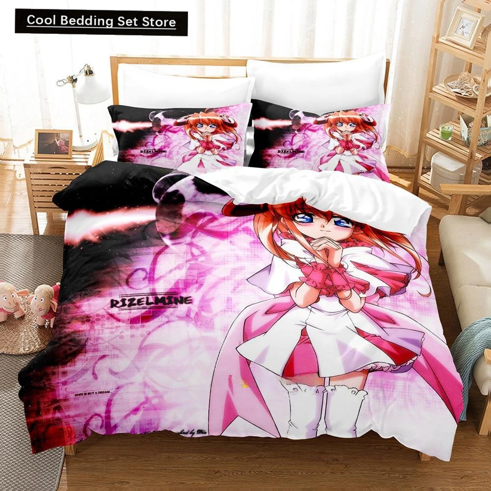 

3D Printing Anime Kawaii Girls Rizelmine Bedding Set Single Twin Full Queen King Size Bed Set Adult Kid Bedroom Duvet cover Sets