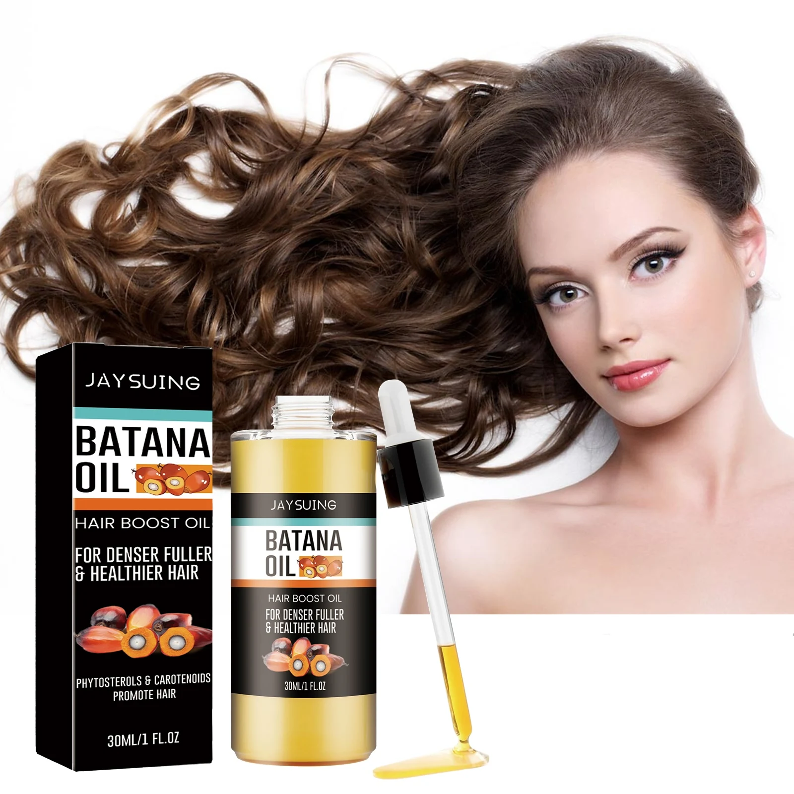 

Batana Hair Regrowth Serum Anti-Hair Loss Deeply Nourishing Strengthening Roots Keep Soft Repair Damaged Dry Hair Scalp Care Oil