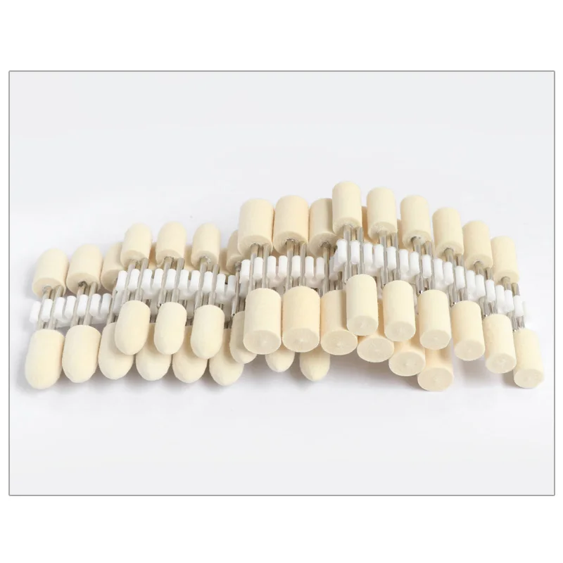 Wool Felt Mounted Polishing Buffing Wheel 2.35/3mm Shank for Mounted Point Metal Plastic Mould Fine Polishing