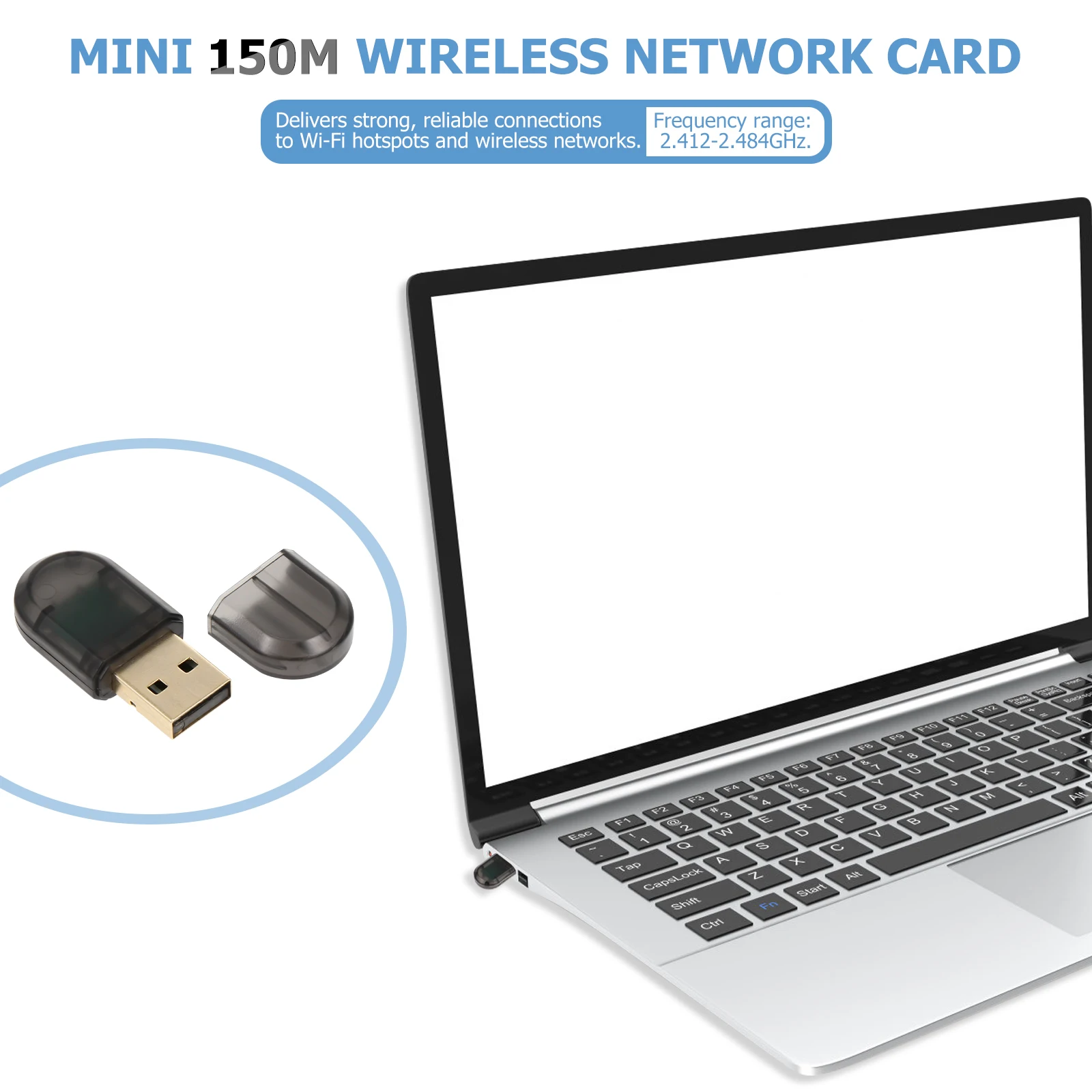 

Usb Wifi Network Adapter Wireless Internet Card Mini Signal Receiver For Laptop Desktop High Speed Connectivity Compact Design