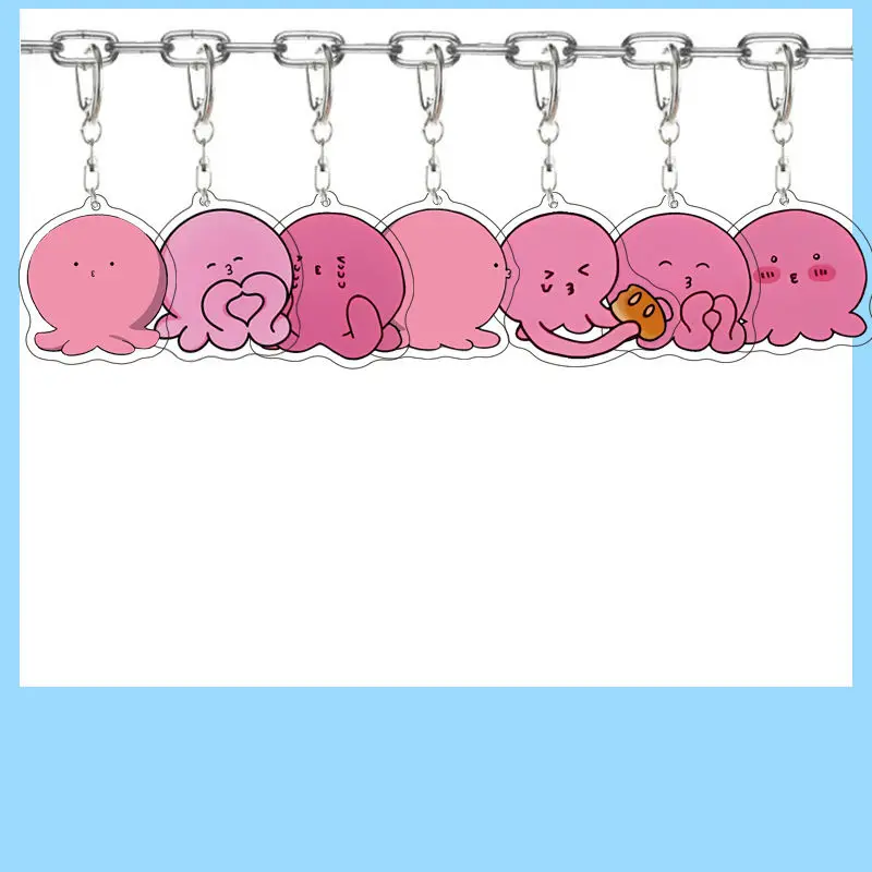 

Takopi's Sin Anime Women Keychain Bags Acrylic Key Chain Bags Keyring Car Pendant Kids Friends Gift for Fans Collection Ornament