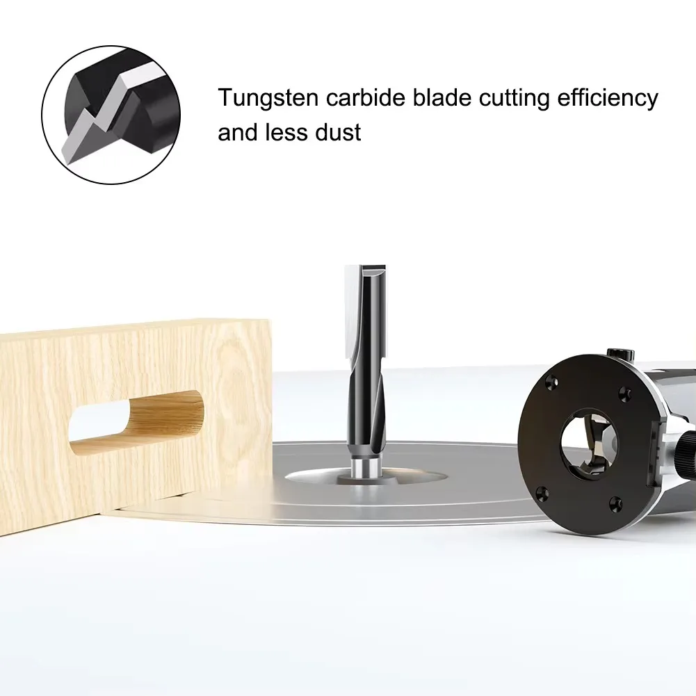 11/2인치 샹크 연장형 클리닝 바텀 라우터 비트 나선형 직경 16mm17mm18mm 조각기 목공 밀링 커터