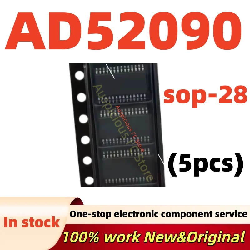 (5pcs)100%New AD52090-QG28NRR AD52090 sop-28