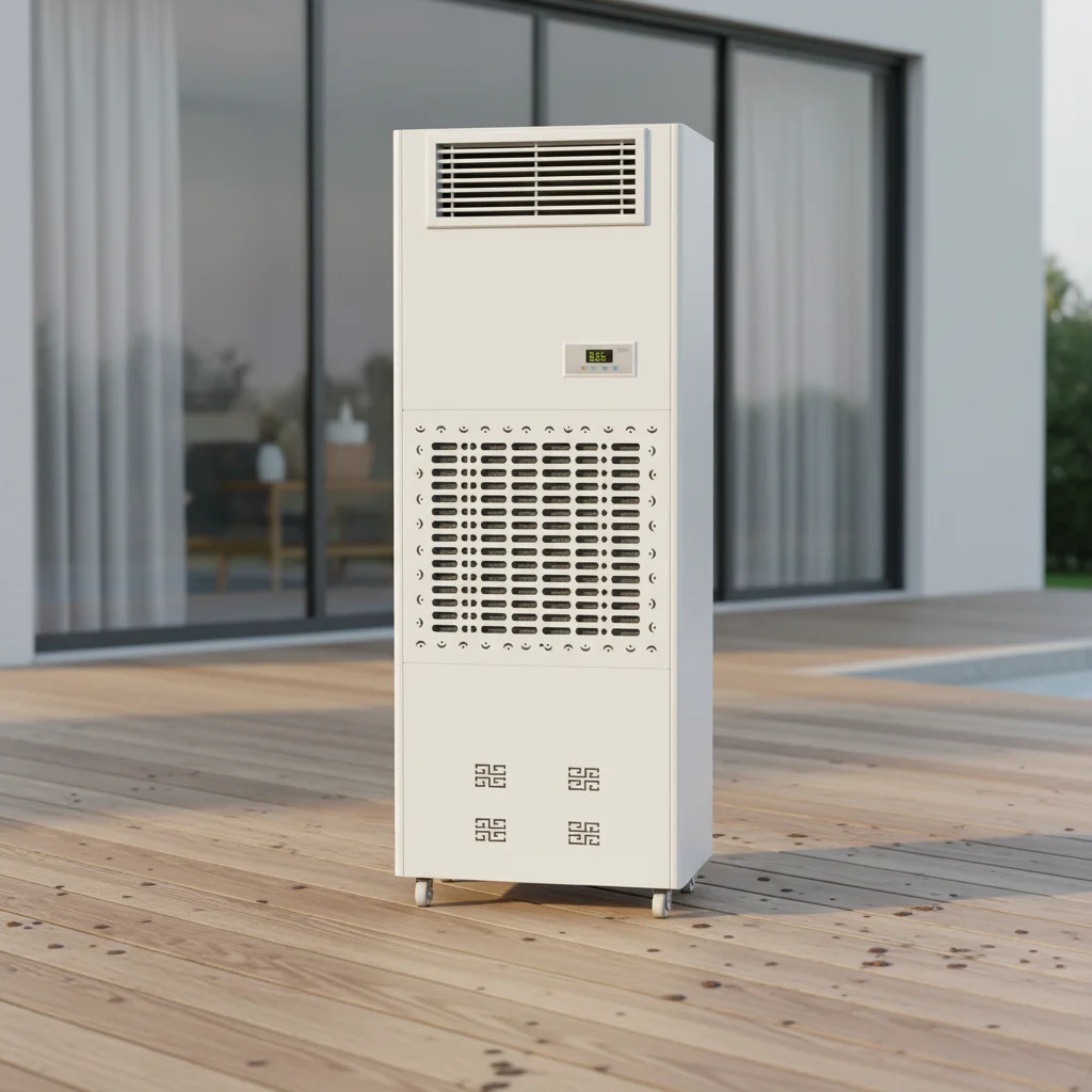 12 Kg/h Industrial Air Humidifier with Wet Film Technology Digital Display & Metal Construction for Large Spaces