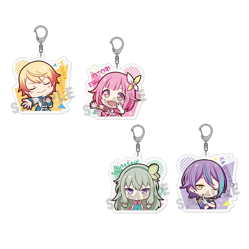 Neues Design PJSK Projekt Sekai Bunte Bühne SD Niedlicher Kawaii Acryl Schlüsselanhänger Schlüsselanhänger Gurt Figur Hängezubehör – Detail 5
