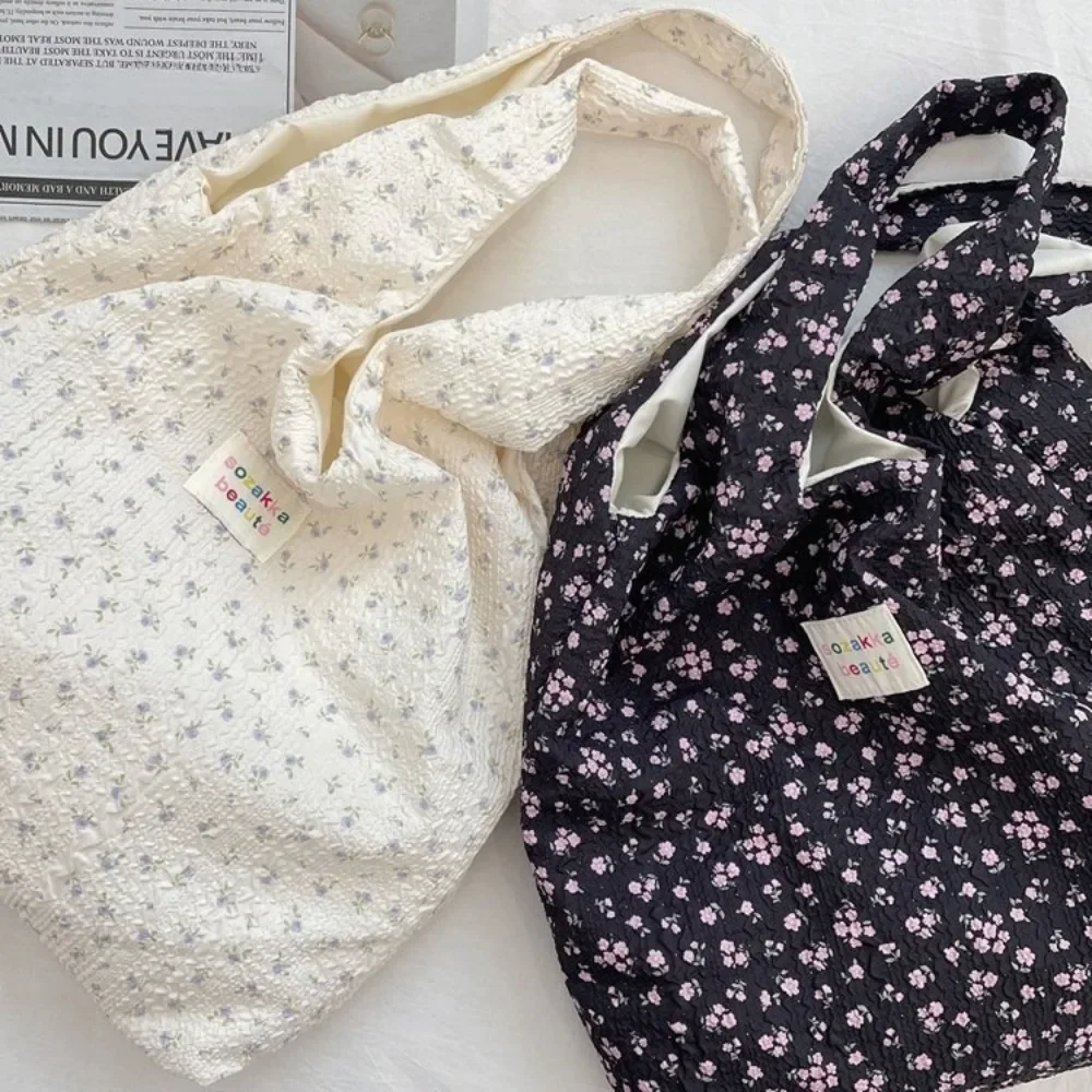 

Korean Women Sweet Cartoon Shoulder Bag Shopping Bag Books Tote Female Eco Handbag Reusable Grocery Shopper Purse