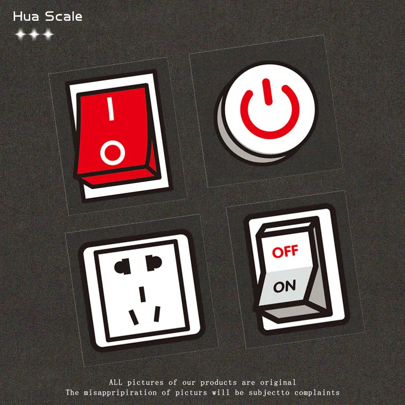 

1PC Fun Electronic Component Multi-pattern Waterproof Stickers for Laptop Skateboard Car Decor Decals