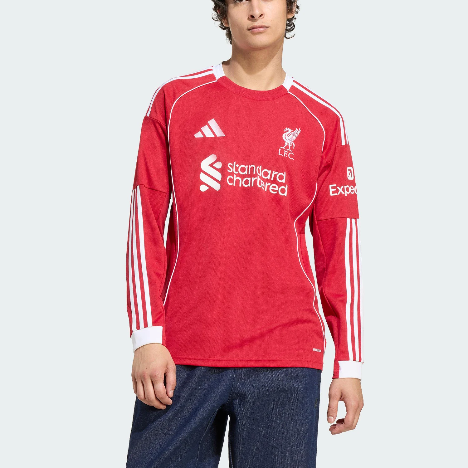 Adidas Authentic LIVERPOOL Men's Soccer Breathable Match Long Sleeve JV6456