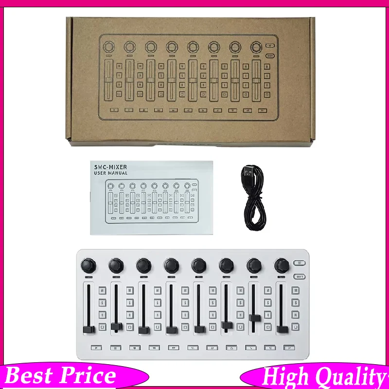 

Беспроводной MIDI-контроллер M-VAVE SMC-Mixer: микшерный пульт с Bluetooth и USB-подключением для большинства электроакустических инструментов