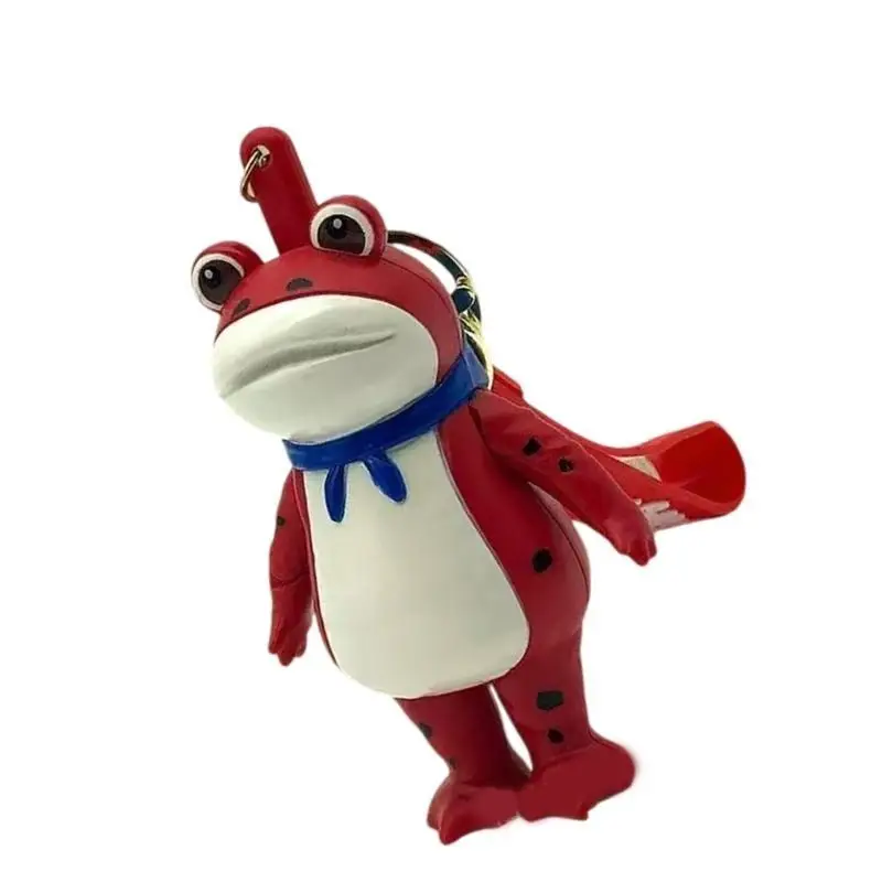 39bdカエルの敬礼キーチェーンフィジェットおもちゃバックパックチャームアクセサリーストレスリリーフハンドおもちゃの誕生日パーティーギフト女性男性