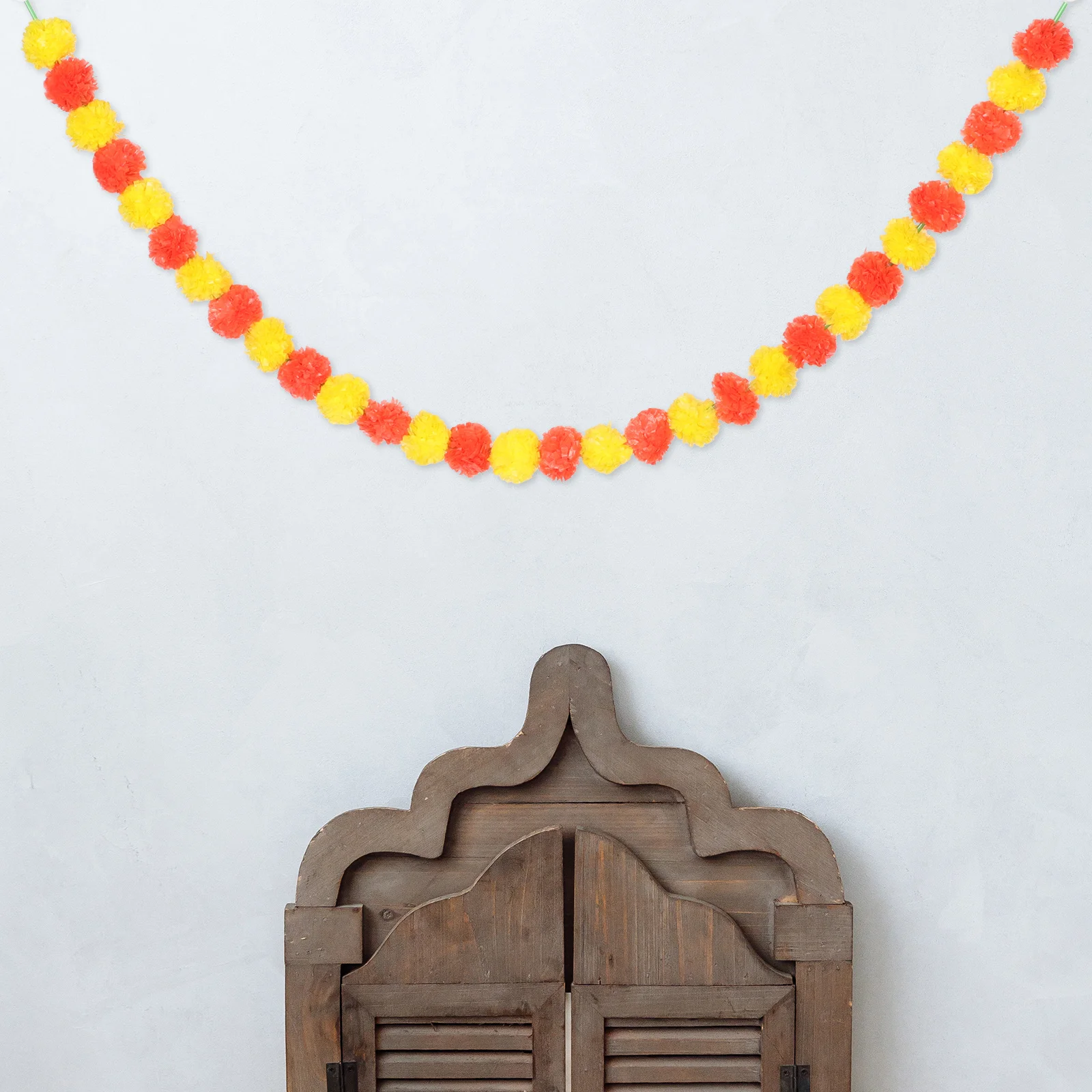 القطيفة جارلاند طويل فو زهرة ديكور ل ديوالي حفل زفاف ديكور المنزل الزهور الاصطناعية الباب معلقة مدخل #1