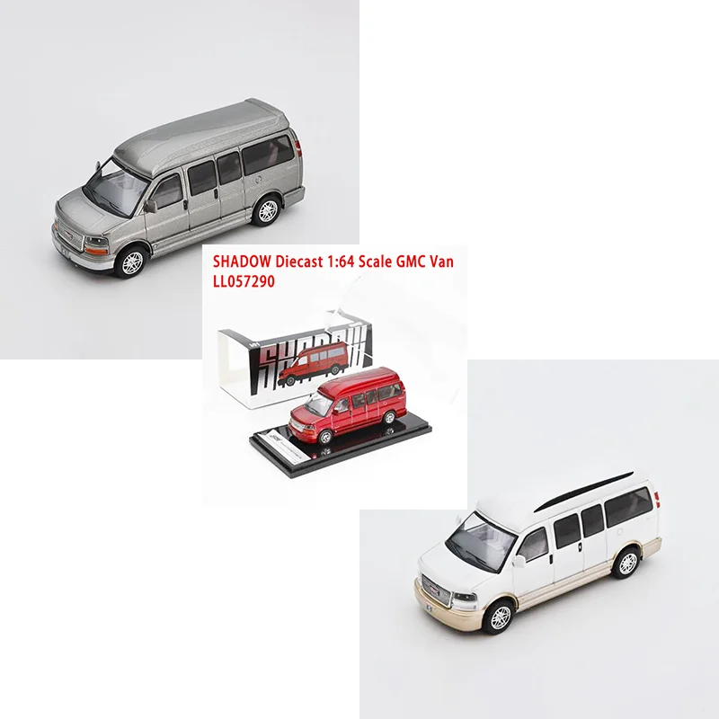 

SHADOW Diecast 1:64 Scale GMC Van Alloy Simulation Car Model Collection Souvenir Holiday Gift Static Display