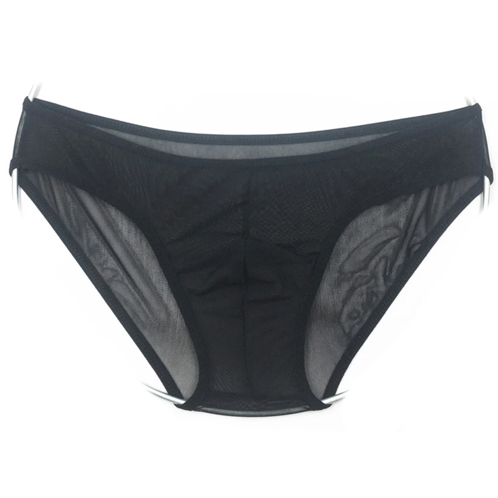 

High Elastic Mesh Underwear Thong Panties for Men Sexy and Breathable Low Rise Lingerie Underwear Available in Multiple Colors