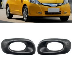 Front Bumper Fog light Fog Lamp Cover Hood Garnish For HONDA FIT JAZZ 2012 2013 2014 GE6 GE8 unpainted