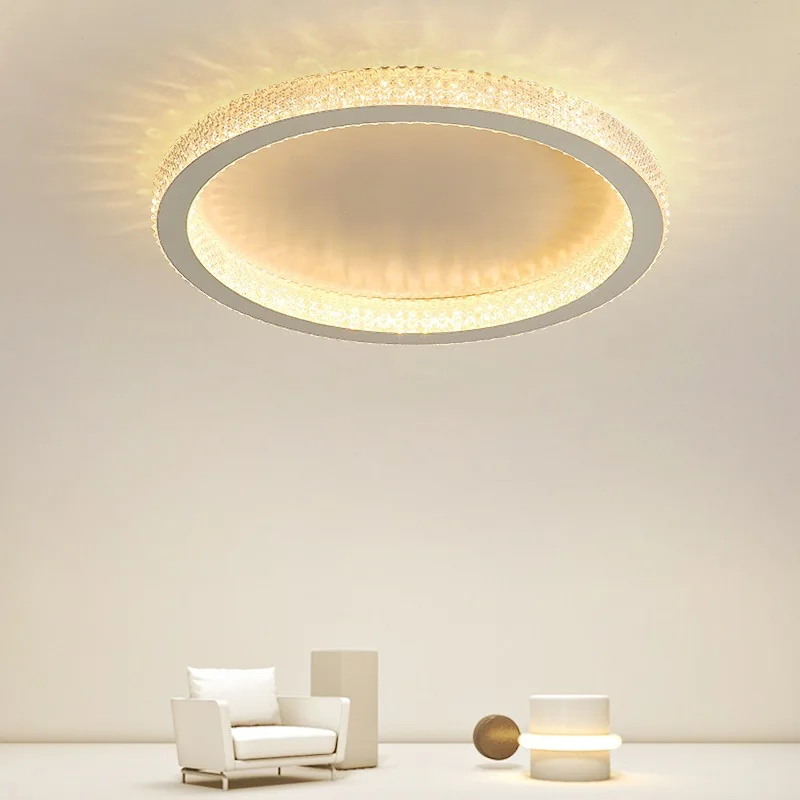 Contemporary Minimalist Ultra-Thin Aluminium Ceiling Lights Master Bedroom Clothing Store Circular Ceiling Lamp Home Accessories