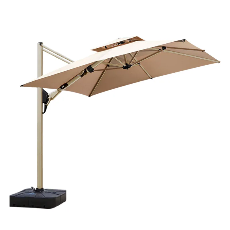 Outdoor Parasol Court Umbrella Garden Terrace Large Sun Umbrella Shed Commercial Stall Balcony Villa Outdoor Roman Umbrella