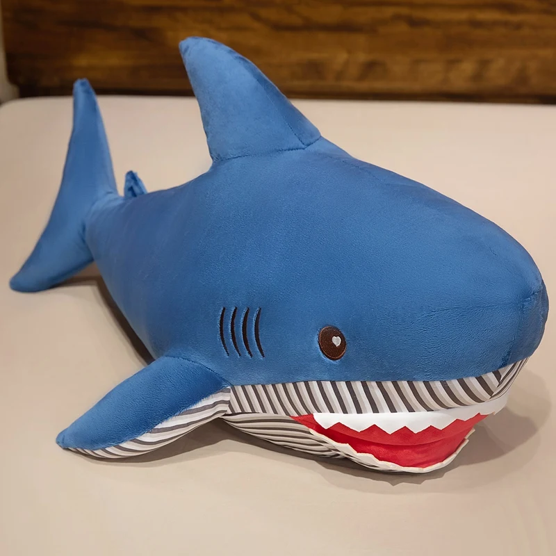 

Shark Soft Stuffed Plush Toys Under The Sea Shark Accompany Pillow Ocean Animal Children Boys Gifts For Birthday Party Decor