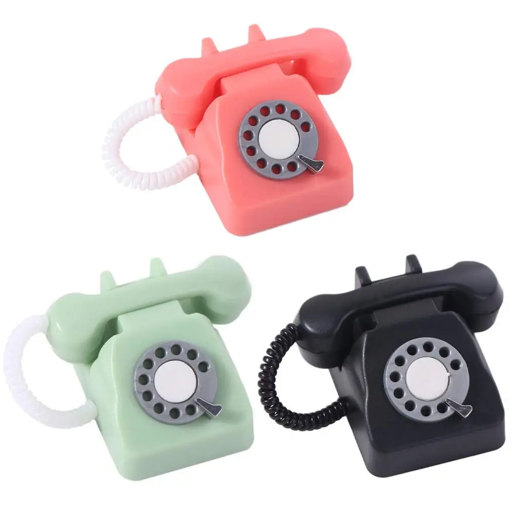 

Fixed Telephone Miniature Simulated Telephone Rotary Dollhouse Furniture Dollhouse Miniature Phone Model Vintage Mini Phone
