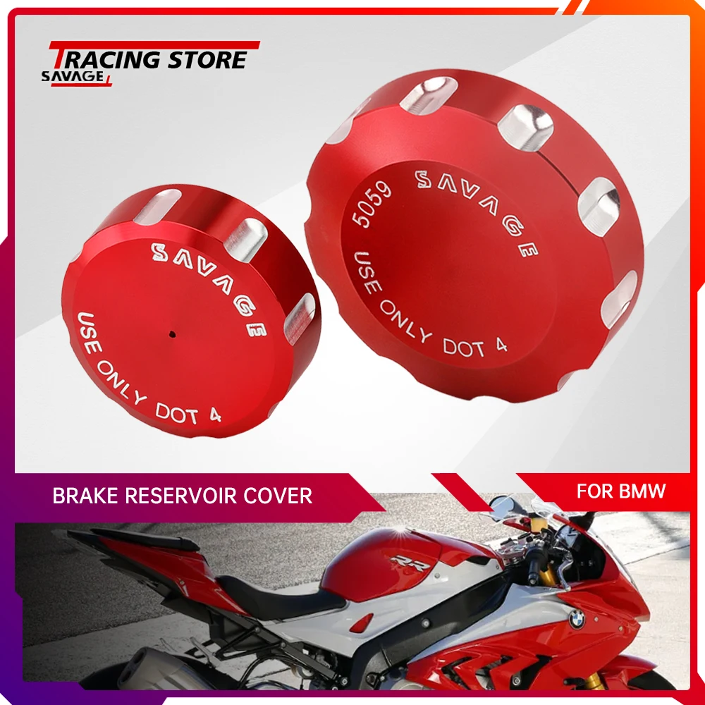 

Front Rear Brake Reservoir Cover For BMW S1000RR S1000R 2010-2018 Motorcycle Accessories Oil Fluid Cylinder Pump Cap S1000 RR/R