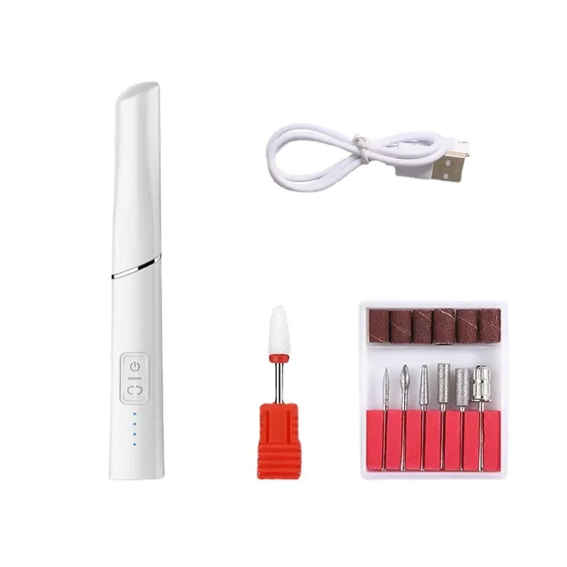 

:With LED 18000RPM electric nail drill with sander nail enhancement machine 4-gear hand-held nail drill milling machine
