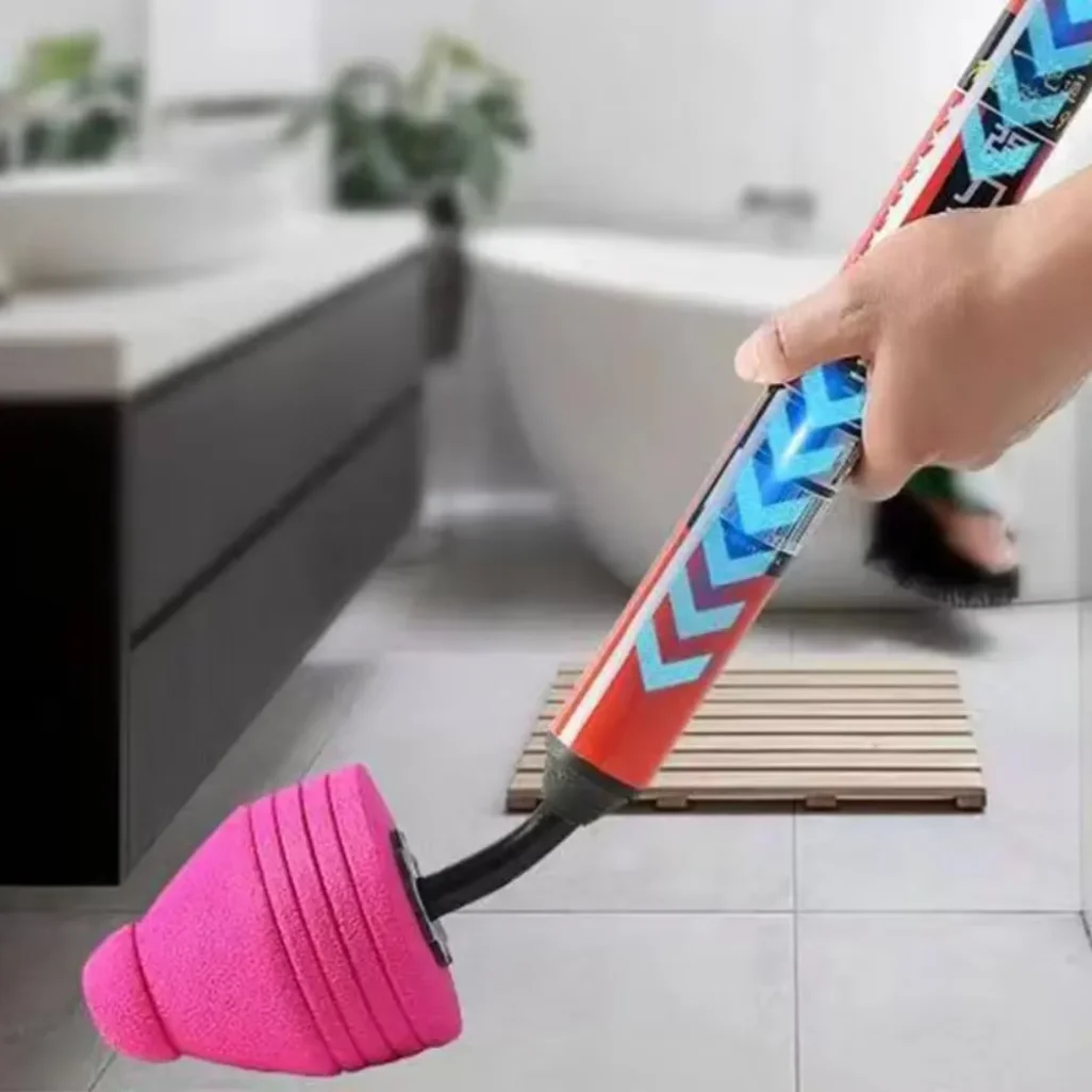 High Pressure Air Plunger Toilet Powerful Unclogger Tool with Ergonomic Handle Drain Clog Remover Plumbing Kit Sink Plunger