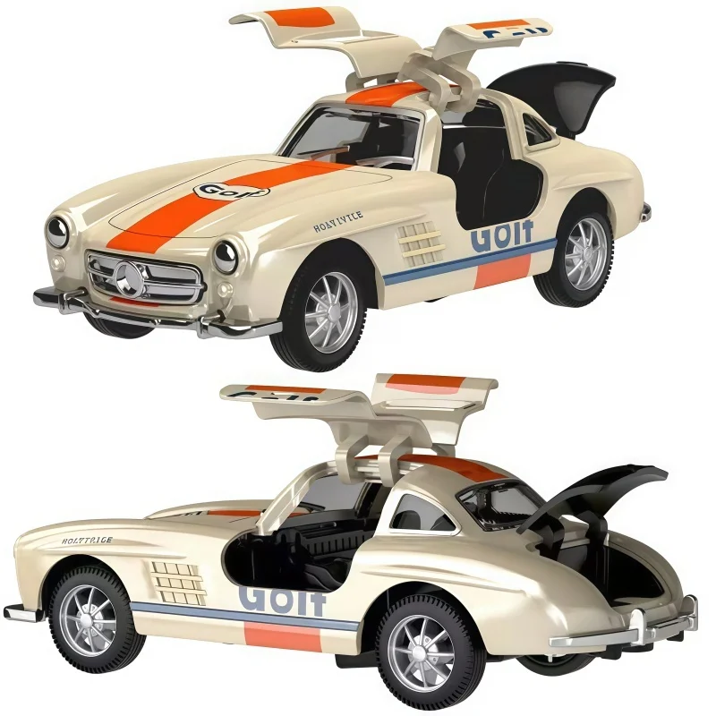 1/36 retro alloy classic sports car model, metal body, rubber tires, display and decoration. view 5