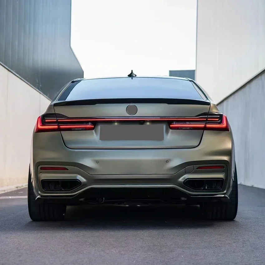 For BMW 7 Series G11 G12 Lci 730Li 740Li M Sport 2019 2020 2021 2022 V Style Rear Splitter Spoiler Diffuser Auto Accessories
