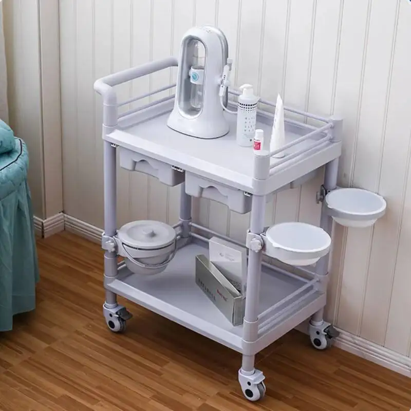 

Simple Cart Rolling Makeup Salon Trolley Storage Beauty Salon Trolley Cosmetic Manicure Carrito Auxiliar Salon Furniture BL50ST