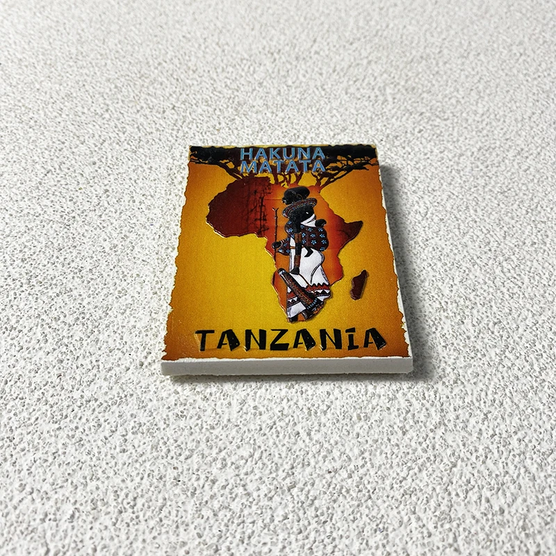 Tanzania tourism souvenirs in Africa 3d three-dimensional decoration personality creative magnetic refrigerator magnets