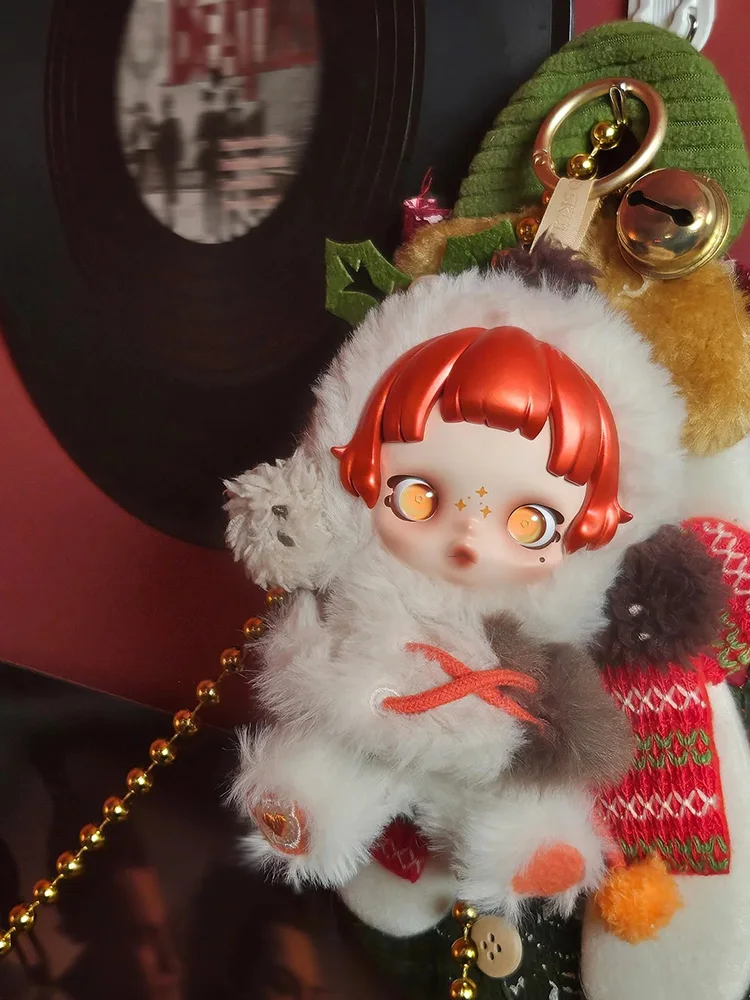 New Genuine Skullpanda Winter Symphony Series Figures Vinyl Face Doll Cute Song Of Snow Figures Pendant Keychain Christmas Decor